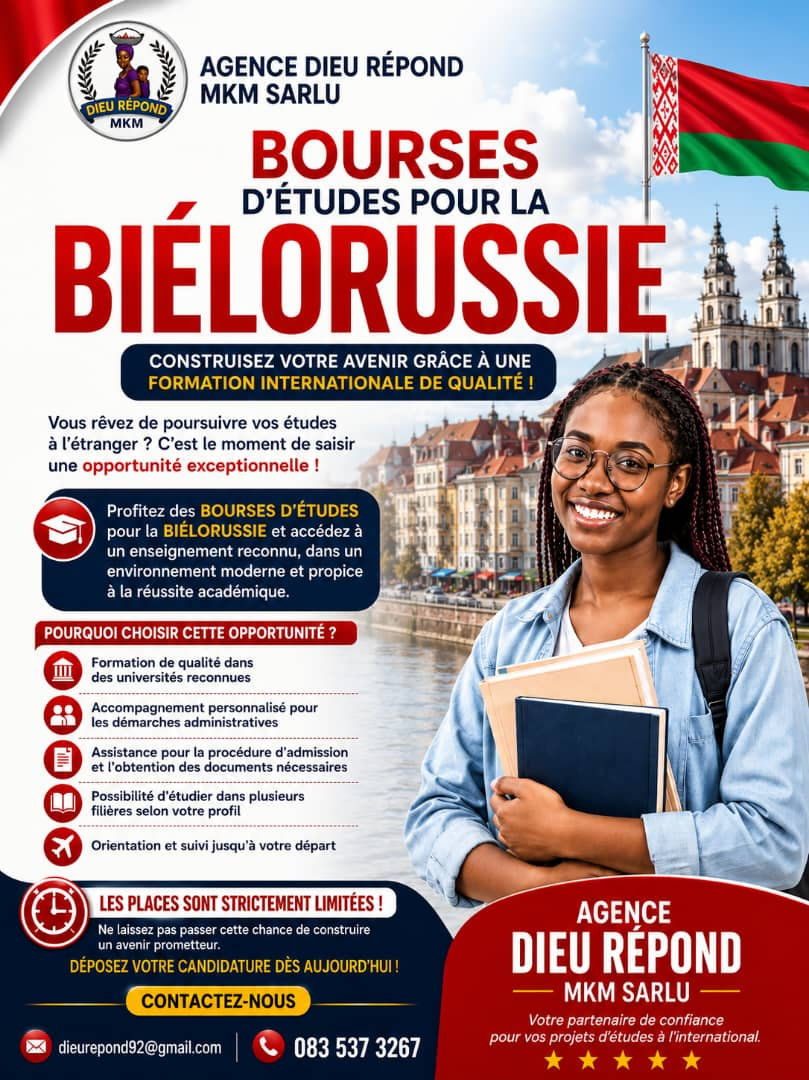 Bourses d'études pour la Biélorussie