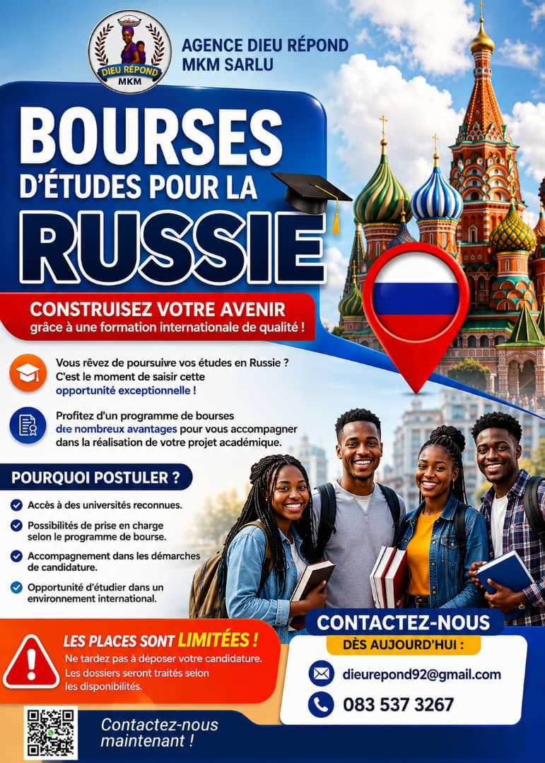 Bourses d'études pour la Russie